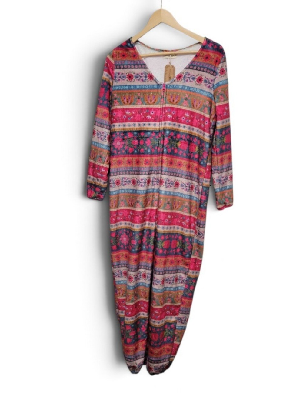 NWT Natural Life Fleece One-Piece Pajama Jumpsuit